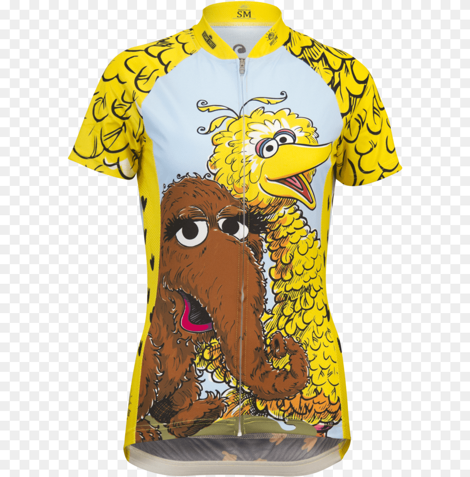 Brainstorm Jersey Big Bird Front Sesame Street Snuffy Shirts, Clothing, Shirt, T-shirt, Person Free Png Download