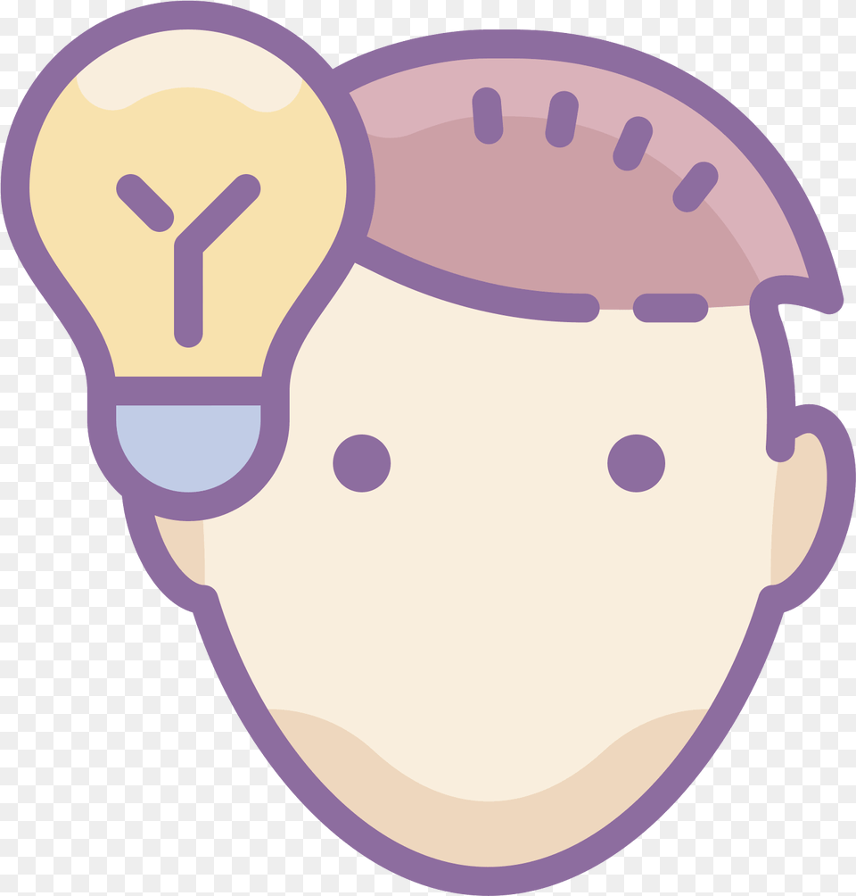 Brainstorm Skill Icon Comment Smiley Face Icon, Light, Lightbulb, Lighting, Baby Free Png Download