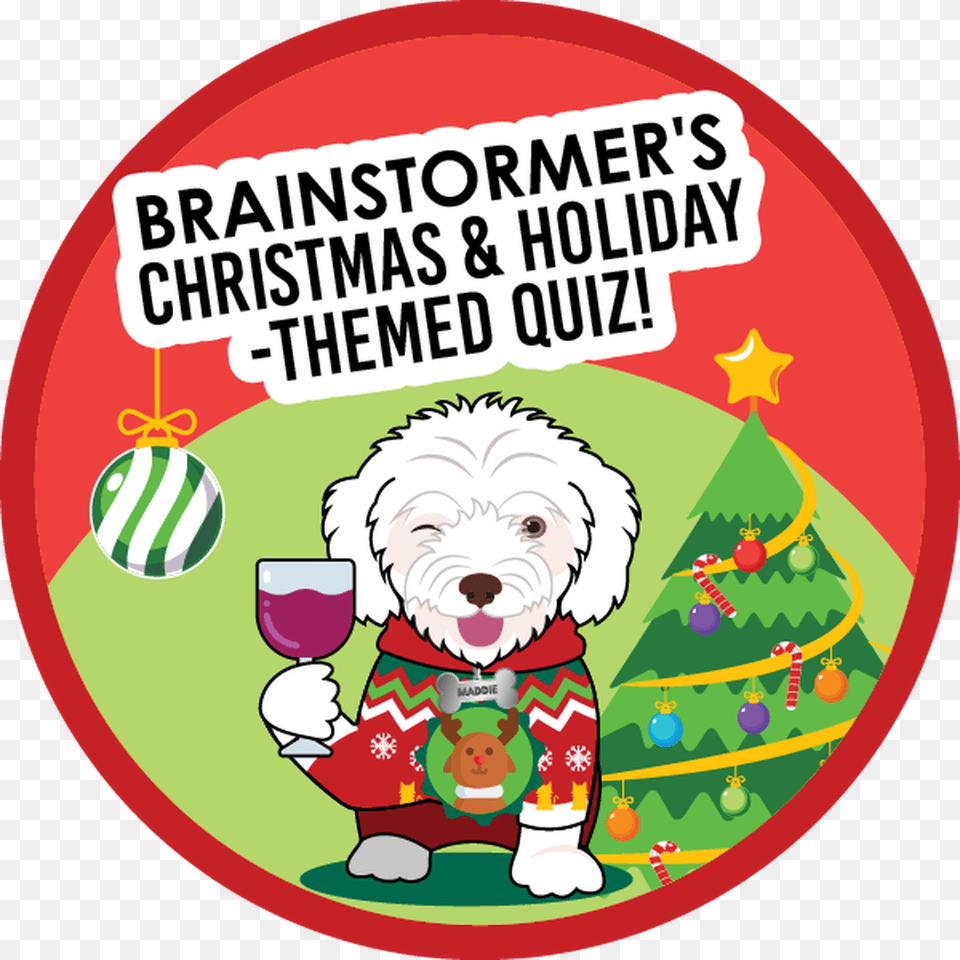 Brainstormer S Christmas And Holiday Quiz Goldendoodle, Animal, Canine, Dog, Mammal Free Png