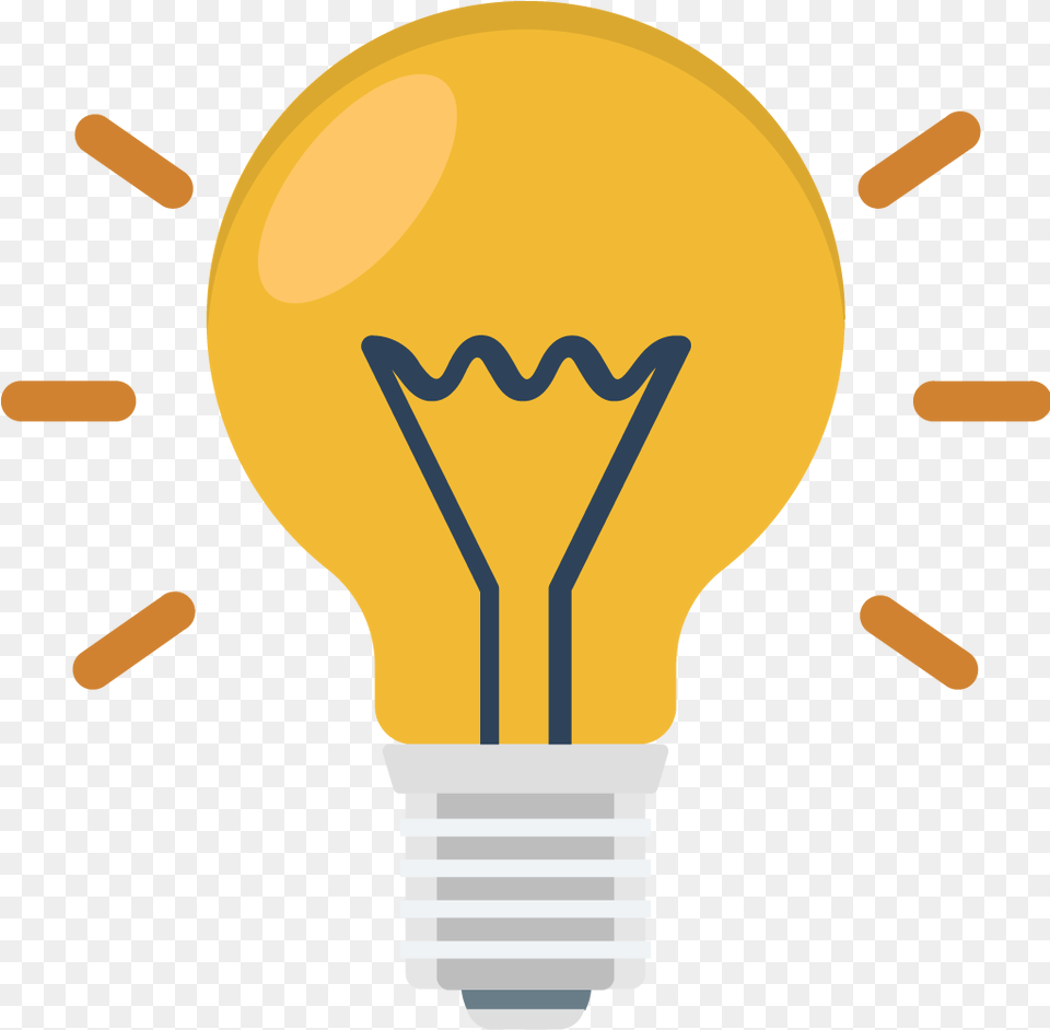 Brainstorming Image Color Icon Incandescent Light Bulb, Lightbulb Free Transparent Png