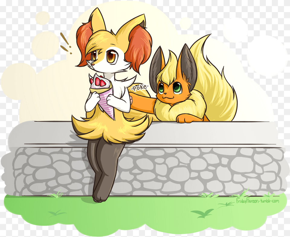 Braixen Y Flareon Flareon, Book, Comics, Publication, Cartoon Png