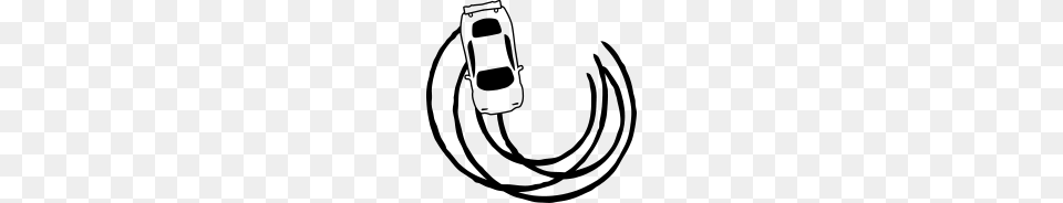 Brake Tracks Drifting Sports Car Car Speeding Fast, Gray Png