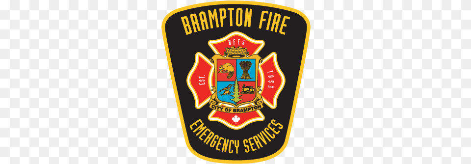 Brampton Fire U0026 Emergency Services Bramptonfirees Twitter Brampton Fire And Emergency Services, Badge, Logo, Symbol, Emblem Png