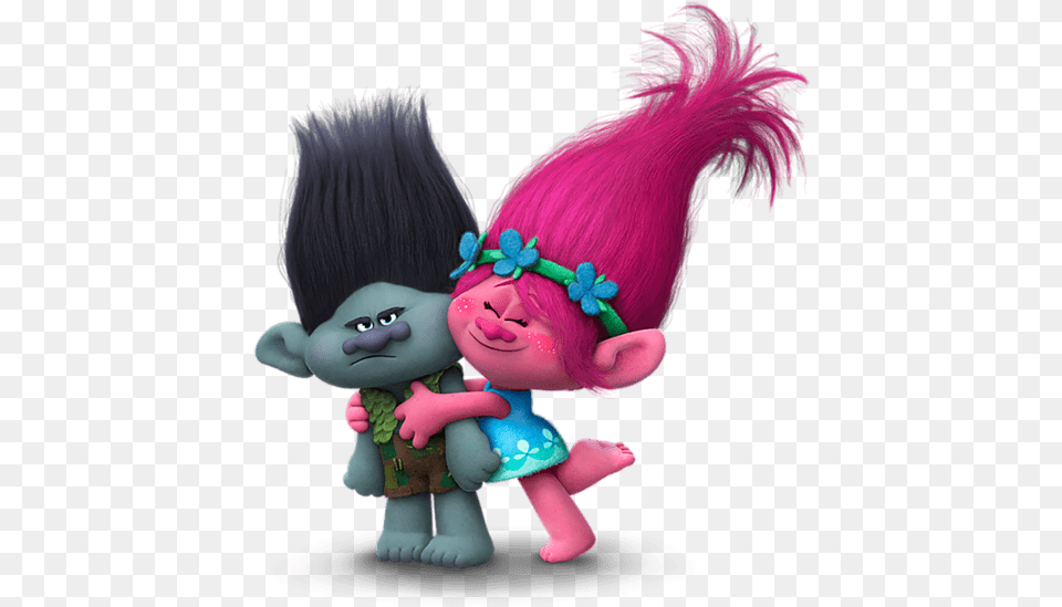 Branch And Poppy Trolls It39s Color Time Dreamworks Trolls, Figurine, Doll, Toy, Baby Free Transparent Png