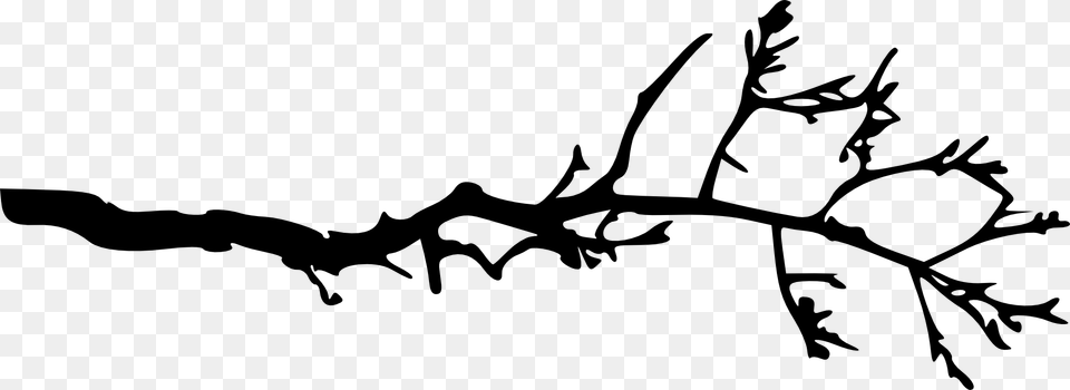 Branch Black And White Clipart, Silhouette, Leaf, Plant, Person Png