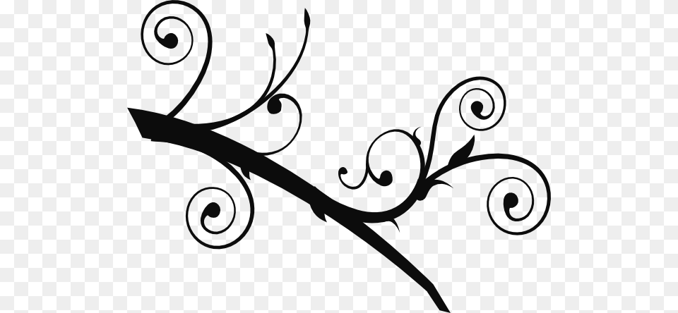 Branch Clipart Swirly Tree, Art, Floral Design, Graphics, Pattern Free Png Download