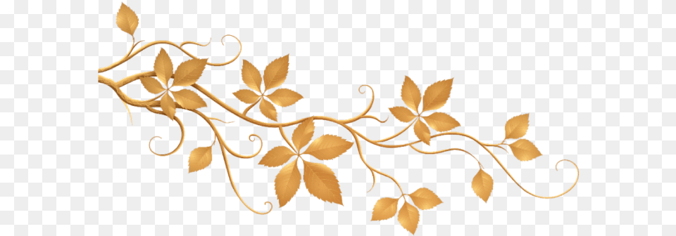 Branch Rama Leaves Hojas Secas Dried Dry Gold Autumn Leaves Clipart, Art, Floral Design, Graphics, Pattern Free Png Download