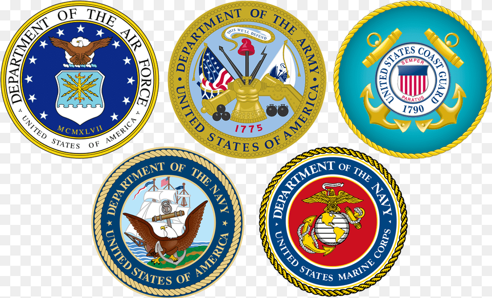 Branches Of Military Seals, Symbol, Badge, Logo, Emblem Free Png