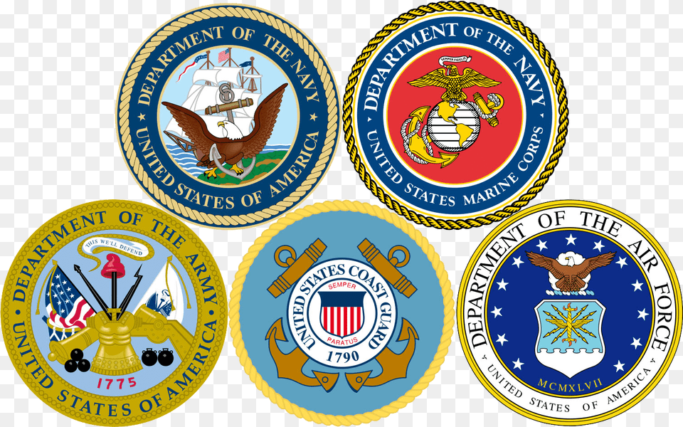 Branches Of The Us Military Forces, Symbol, Badge, Logo, Emblem Png