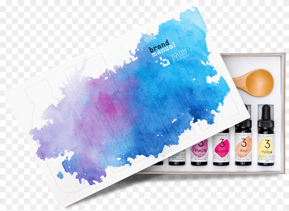 Brand Manual Baumpixel Watercolor Paint, Paint Container, Cosmetics, Lipstick Free Png Download