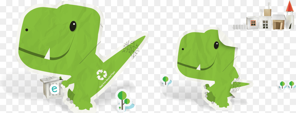 Brand Mascot Design Illustration Dinosaur Scrap Paper Design, Green Free Png