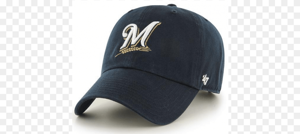 Brand Milwaukee Brewers Mlb Clean Up Strapback Brewers Hat, Baseball Cap, Cap, Clothing Png