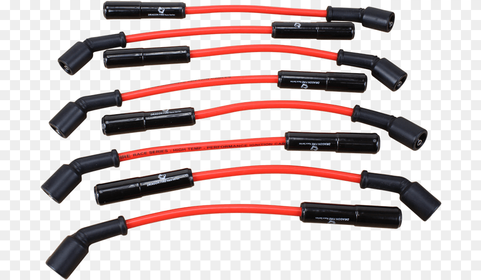 Brand New Dragon Fire Ceramic 8mm Spark Plug Wire Set Cable Png