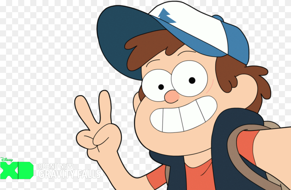 Brand New Gravity Falls Dipper Pines Mabel Pines Cartoon Gravity Falls Dipper Selfie, Baby, Person, Body Part, Finger Free Png Download