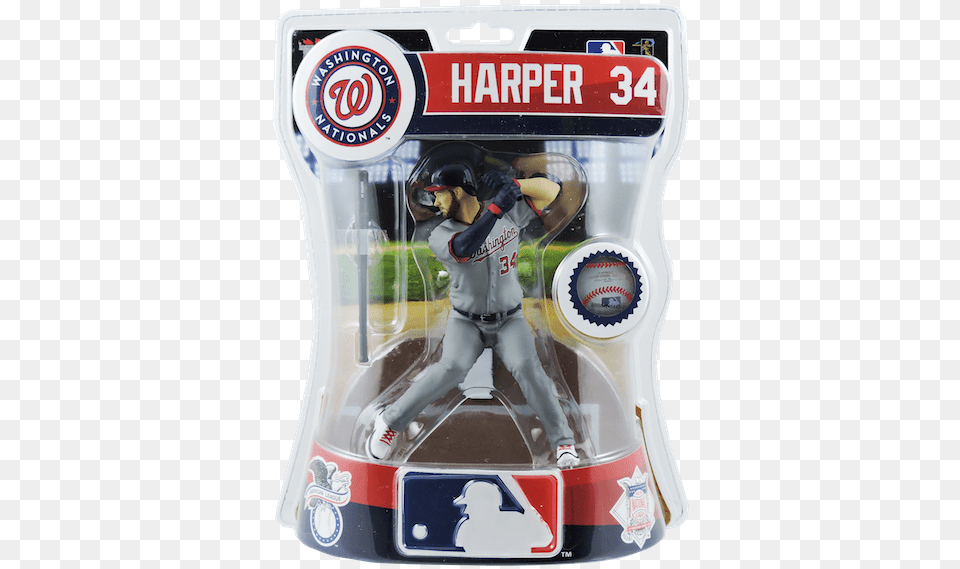 Brand New In Original Unopened Packaging Washington Nationals Six Inch Figurines, Person, People, Helmet, Figurine Png Image