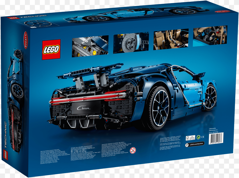 Brand New Lego Technic Bugatti Chiron Bugati Logo, Alloy Wheel, Vehicle, Transportation, Tire Free Png