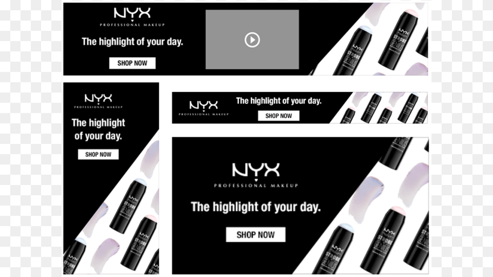 Branded Ads For Nyx Cosmetics, Advertisement, Poster, Text Free Png