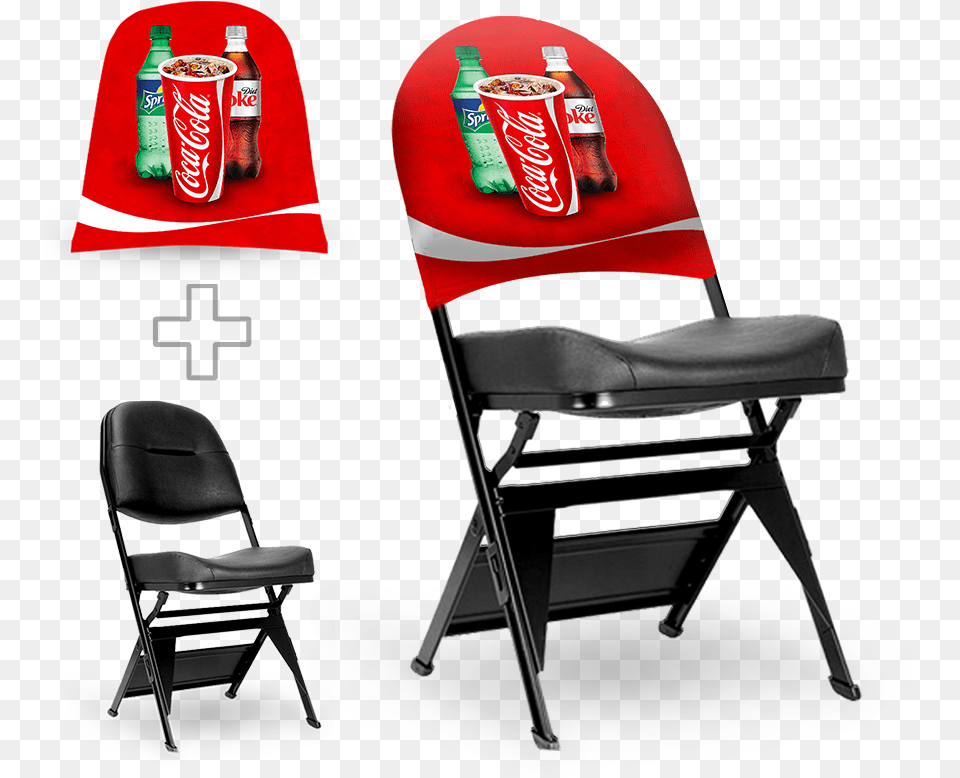 Branded Folding Chairs, Chair, Furniture, Beverage, Coke Free Transparent Png
