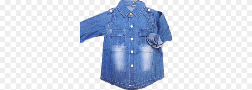 Branded Kids Folding Sleeve Denim Blue Blouse Sleeve, Clothing, Jeans, Pants, Vest Png