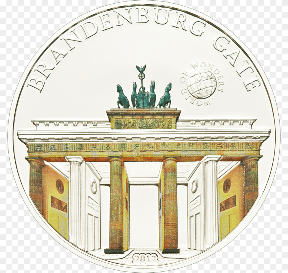 Brandenburg Gate, Coin, Money, Architecture, Building Png Image