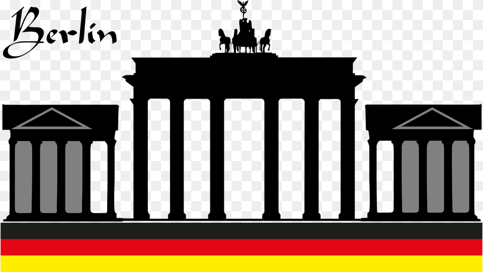 Brandenburg Gate Clipart, Architecture, Pillar, Temple, Shrine Png