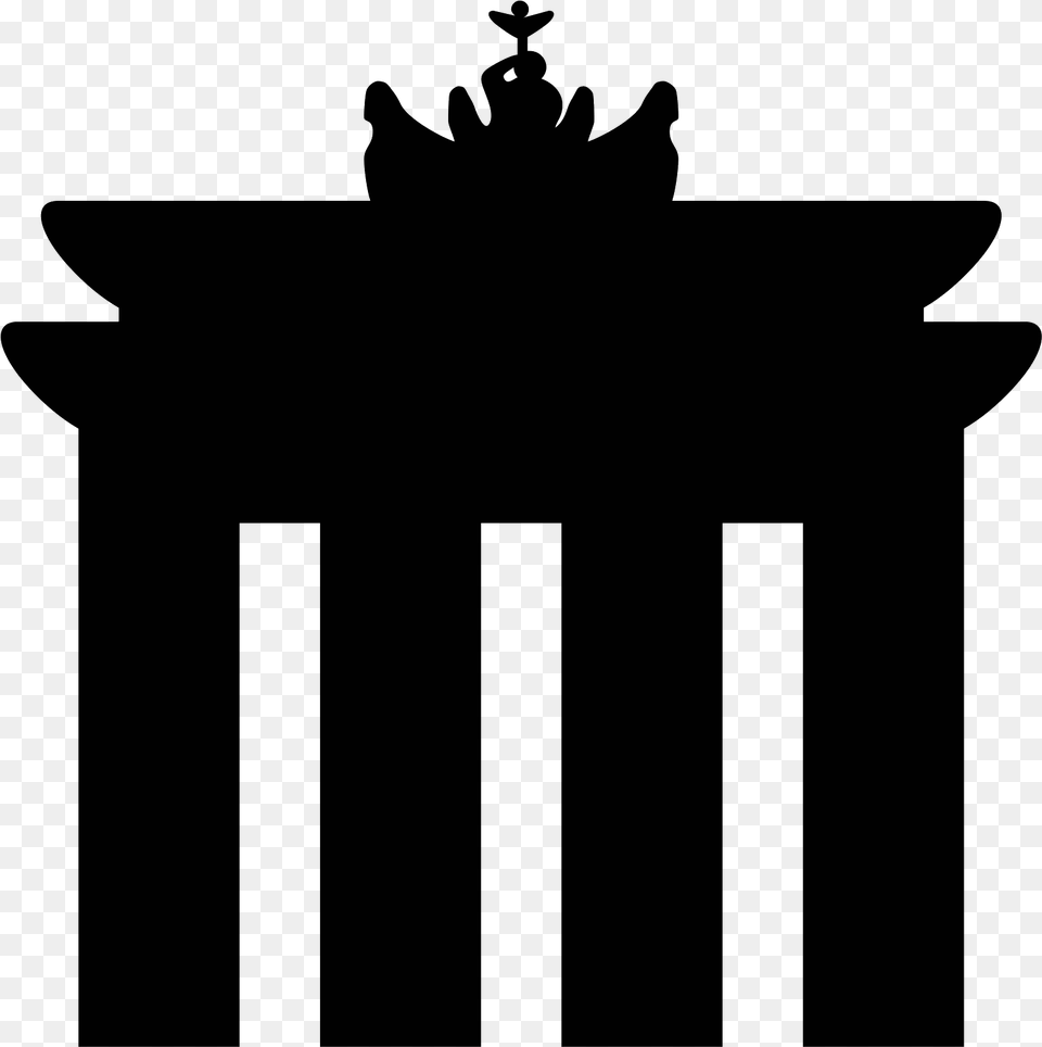 Brandenburg Gate Icon Icon Brandenburger Tor Gray Free Transparent Png