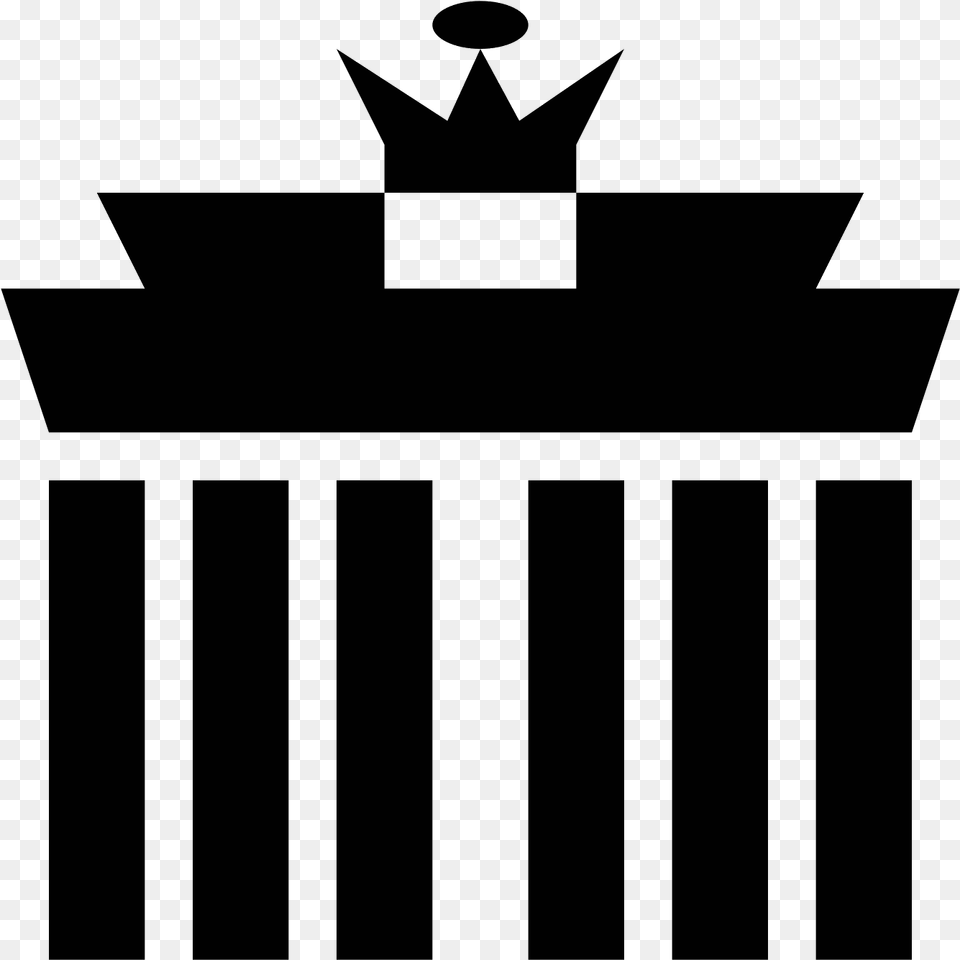 Brandenburg Gate Icon Limba Germana Temeinic Si Sigur Isbn, Gray Png Image