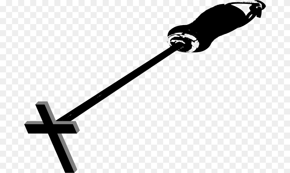 Branding Iron, Cross, Symbol, Sword, Weapon Png