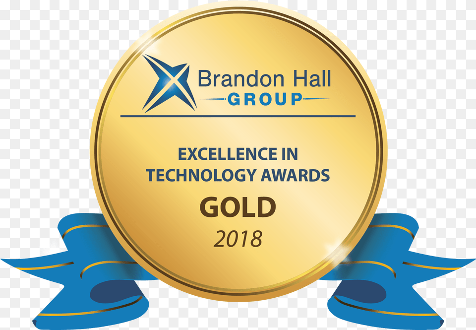 Brandon Hall Gold Award, Trophy, Gold Medal, Disk Free Png Download