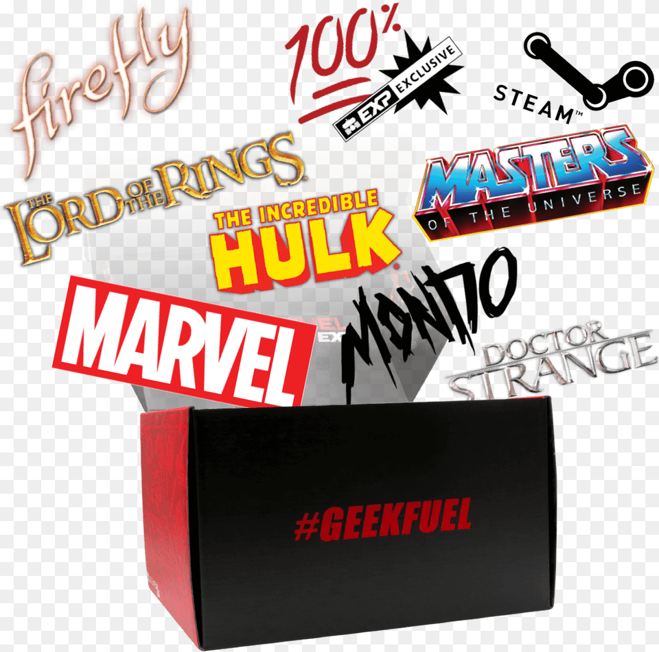Brands Exploding Out Of Geek Fuel Box Masters Of The Universe, Advertisement, Poster, Book, Publication Free Transparent Png