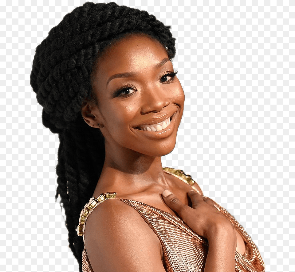 Brandy Norwood Braids, Head, Portrait, Face, Photography Png Image