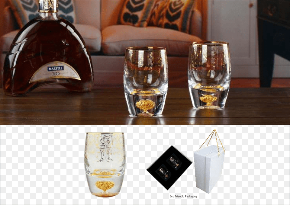 Brandy Snifter Embedded With Pure 24kt Gold Crush Snifter, Glass, Alcohol, Beverage, Liquor Free Png