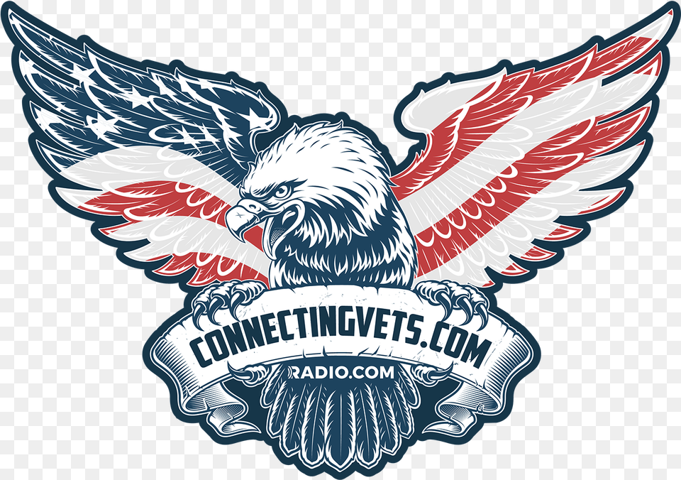 Brantley Gilbert Talks Music Military Connecting Vets Logo, Emblem, Symbol, Animal, Bird Png