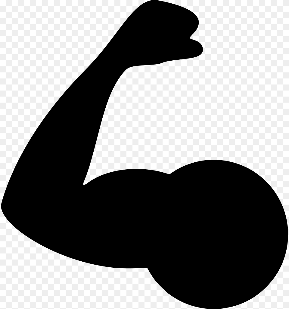 Bras Muscl Icone Bras Muscl, Gray Free Png