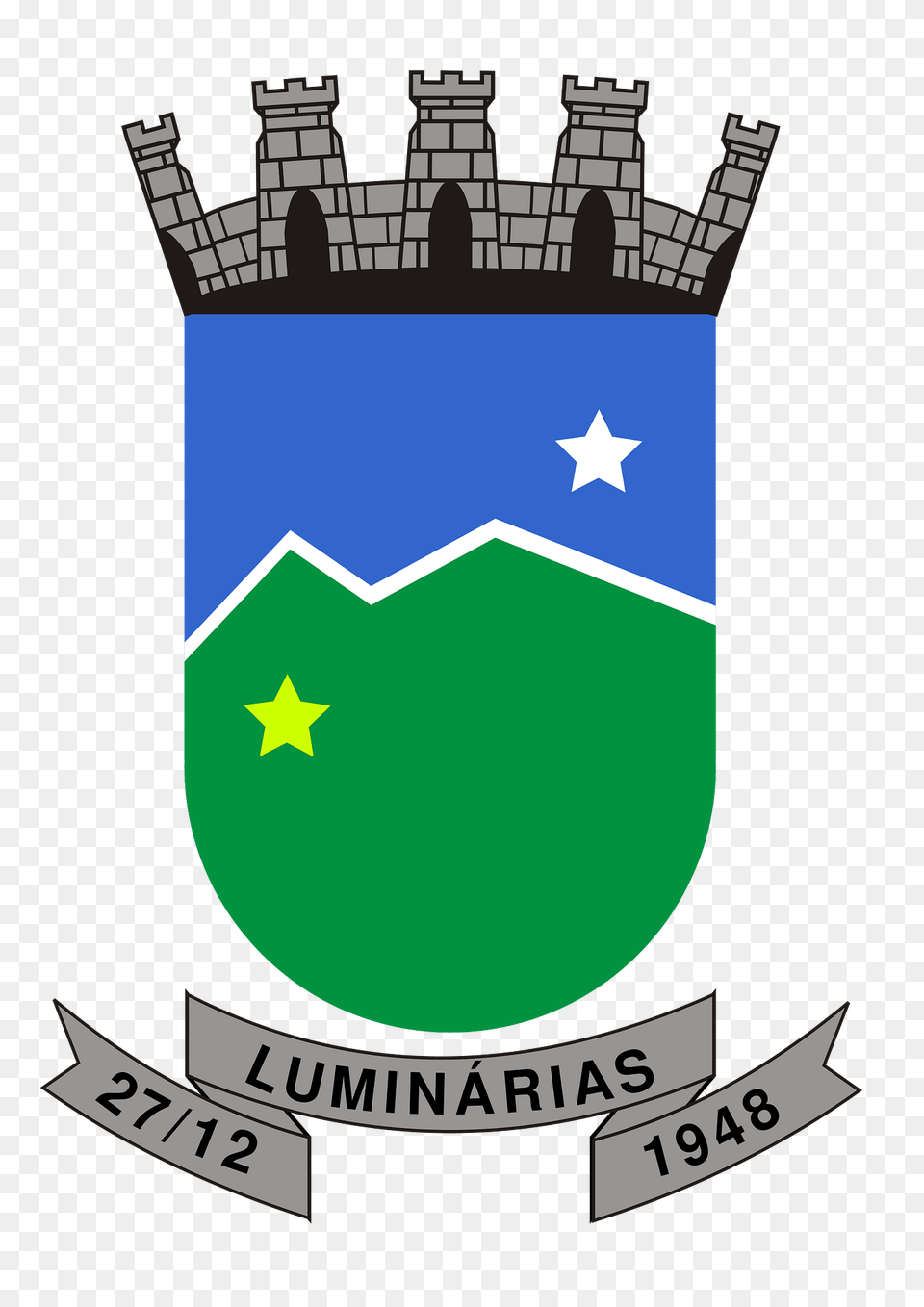 Brasao Municipio Luminarias Minas Gerais Brasil Clipart, Symbol, Logo, Dynamite, Weapon Png Image