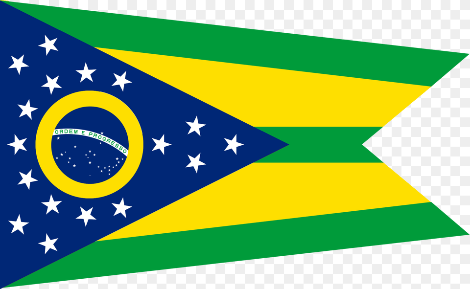 Brasil In The Style Of Ohio Ohio State Flag, American Flag Free Transparent Png