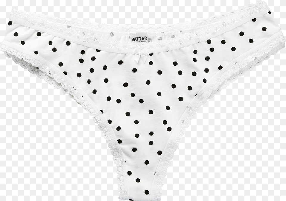 Brasilian Slip Black Dots Underpants, Clothing, Lingerie, Panties, Thong Free Transparent Png