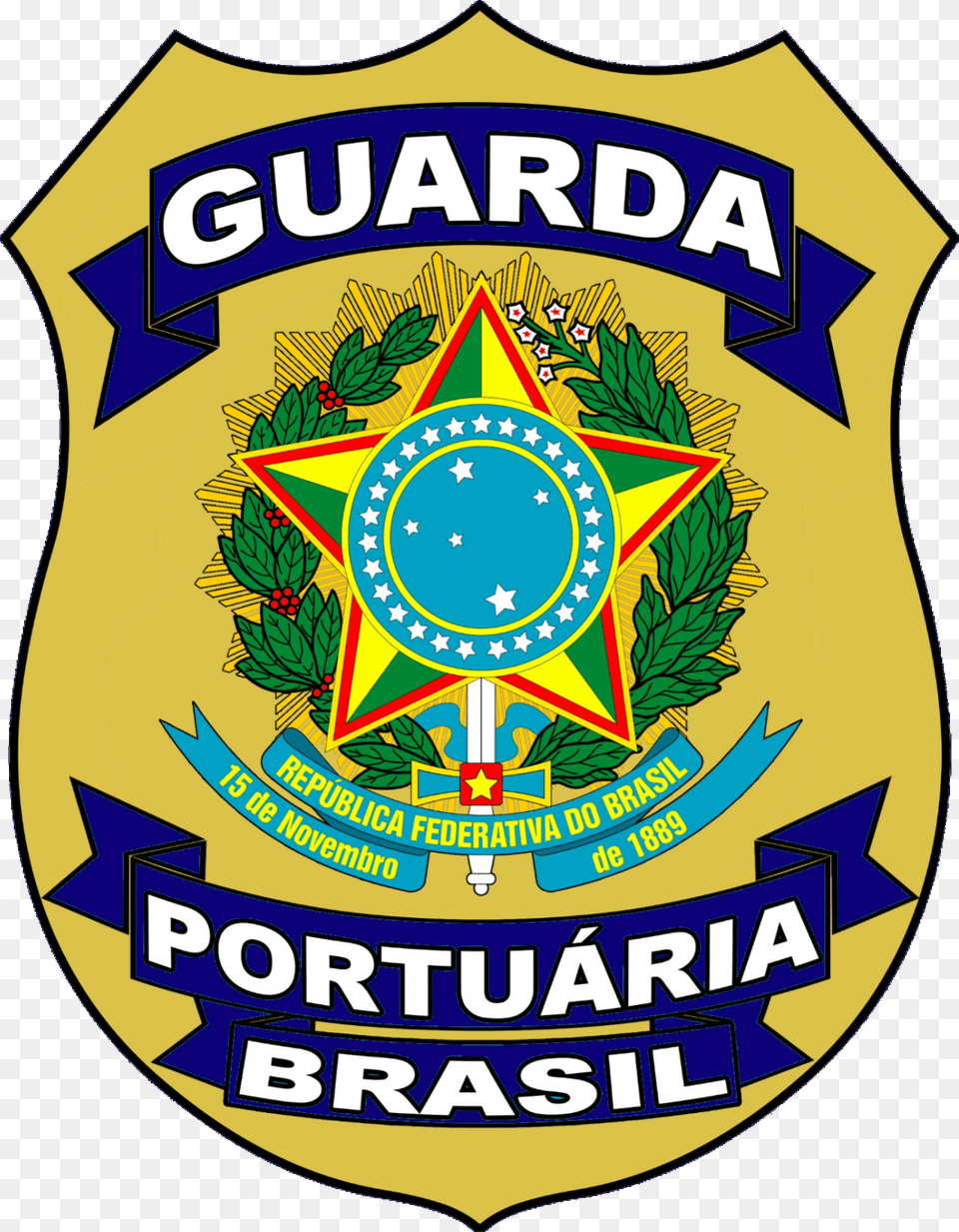 Braso Guarda Porturia Brazil Coat Of Arms, Badge, Logo, Symbol, Can Png Image