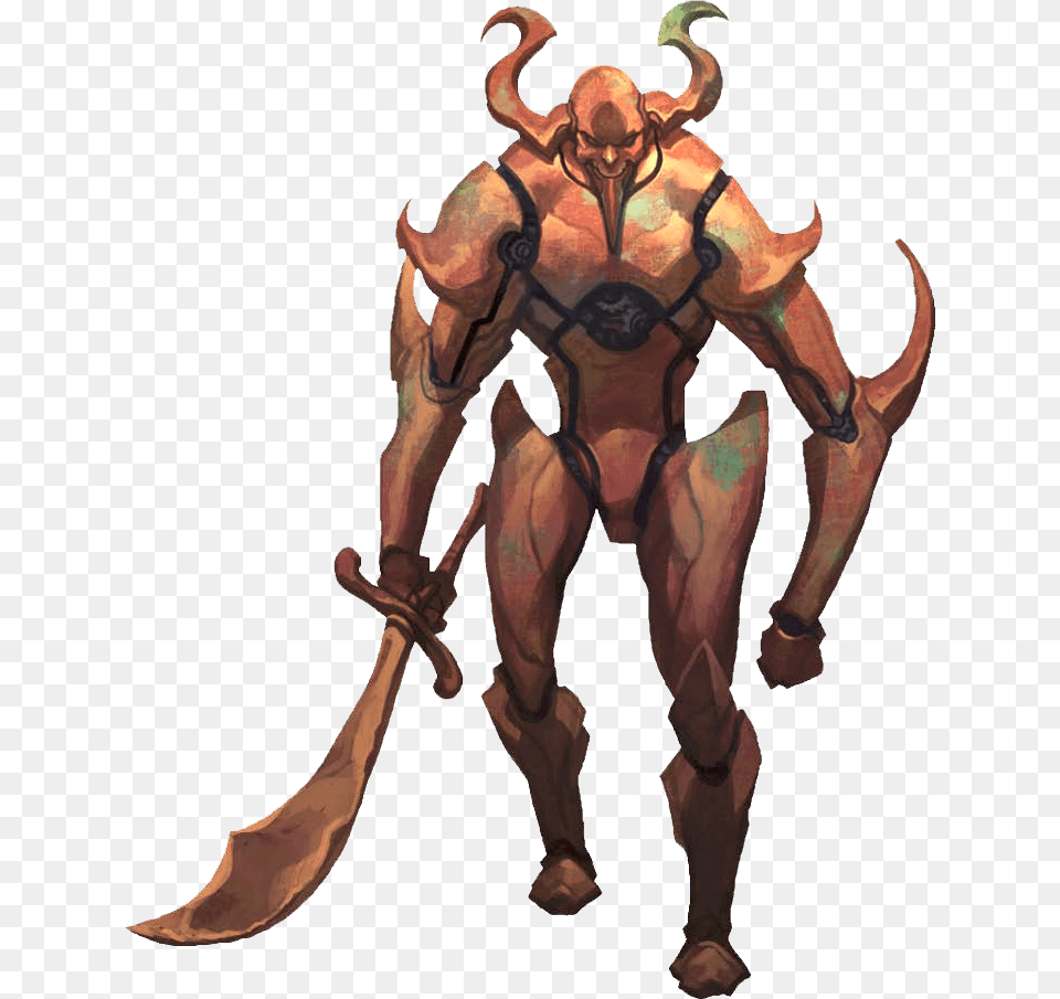 Brass 02 Pathfinder Golem, Adult, Male, Man, Person Free Png