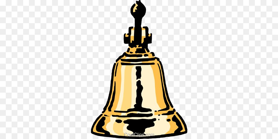 Brass Bell Royalty Vector Clip Art Illustration, Person Free Transparent Png