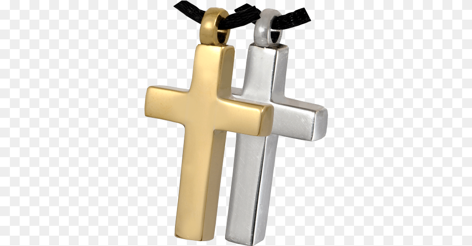 Brass Cross Cremation Pendant Cross, Symbol, Blade, Razor, Weapon Png Image