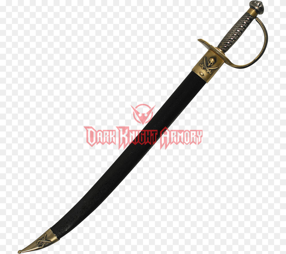 Brass Hilt Caribbean Pirate Sword, Weapon, Blade, Dagger, Knife Png