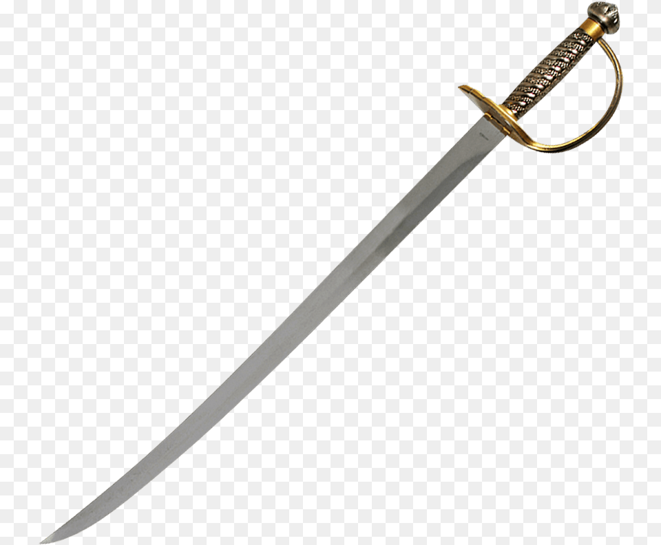 Brass Hilt Caribbean Pirate Sword Long Sword, Weapon, Blade, Dagger, Knife Free Transparent Png