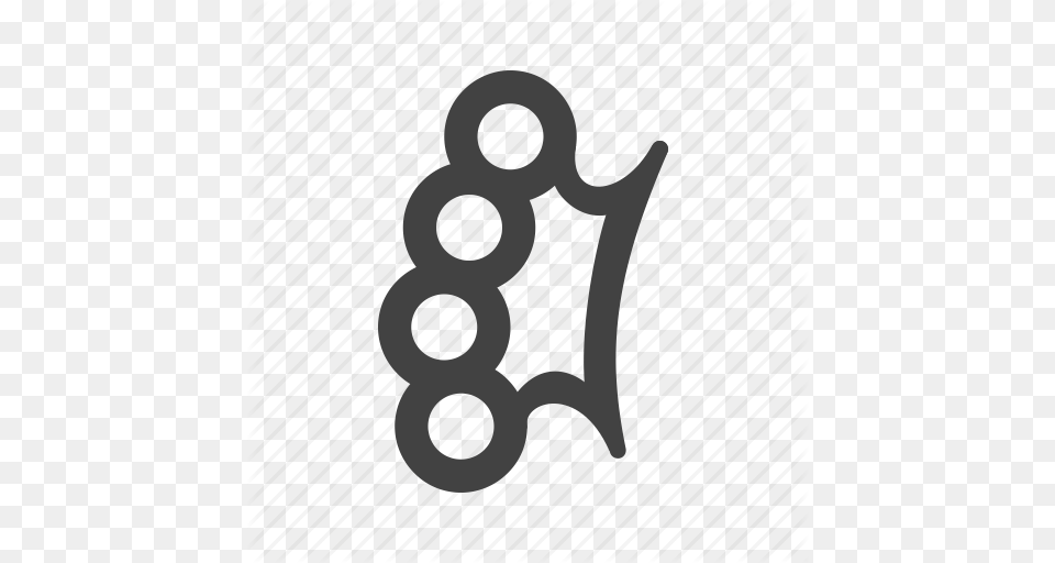 Brass Knuckle Knuckles Metal Steel Weapon Weapons Icon, Text, Symbol, Number Free Png