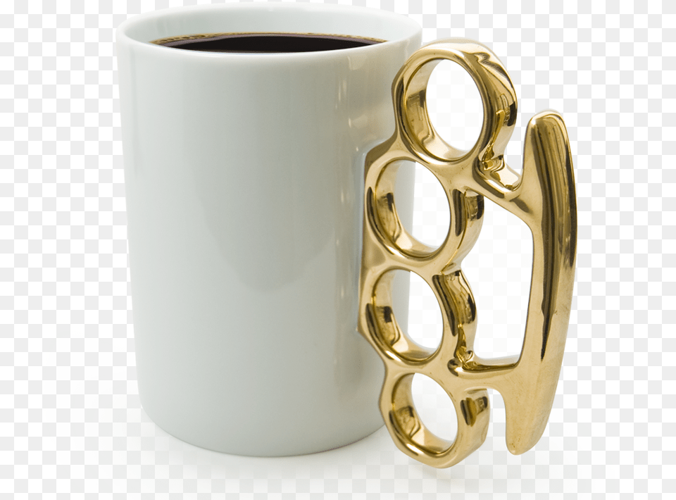 Brass Knuckles Coffee Mug, Cup, Beverage, Coffee Cup Png Image