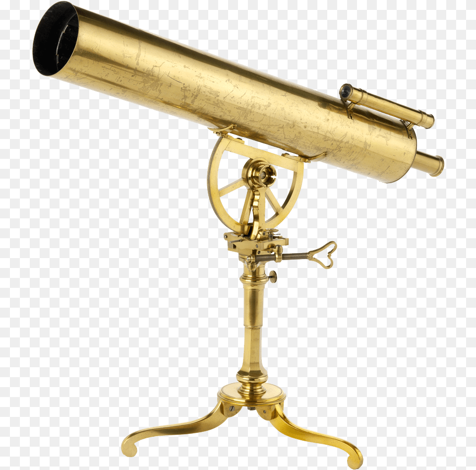 Brass Reflector Telescope Transparent Image Space Images Telescope On Space No Background, Machine, Wheel, Aircraft, Airplane Free Png Download