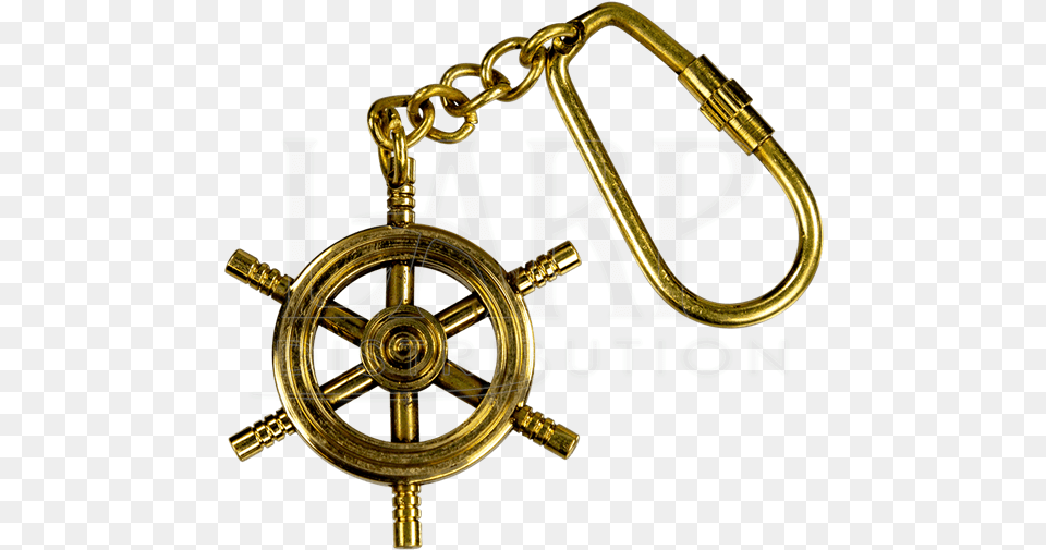Brass Ship Wheel Keychain Brass Png Image