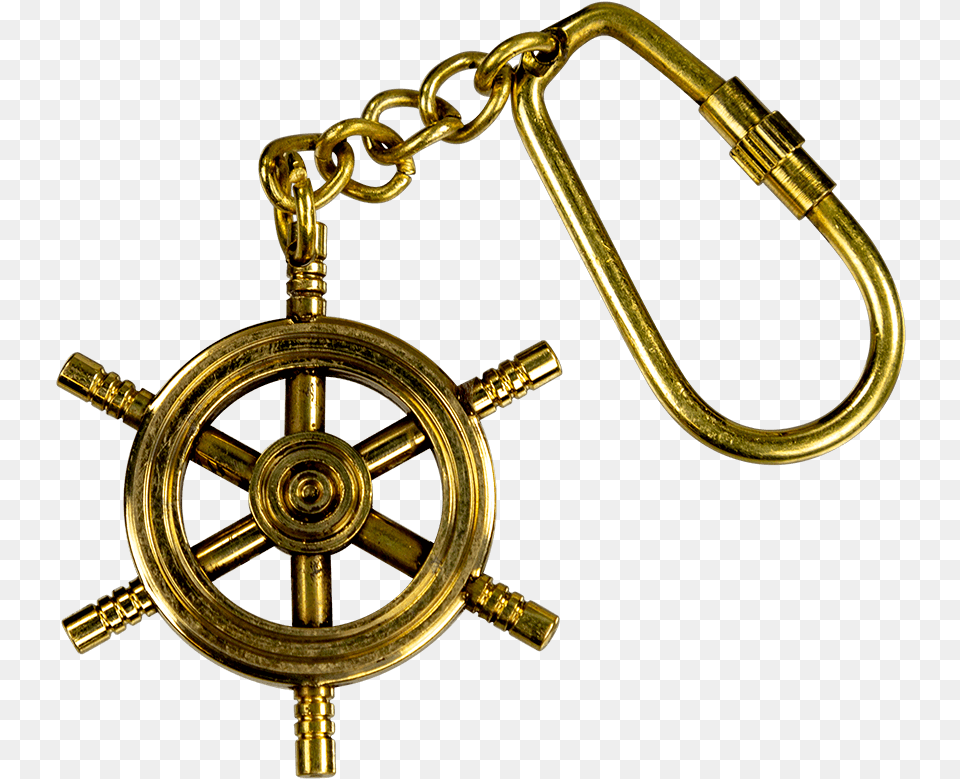 Brass Ship Wheel Keychain Brass, Accessories, Jewelry, Locket, Pendant Free Png Download