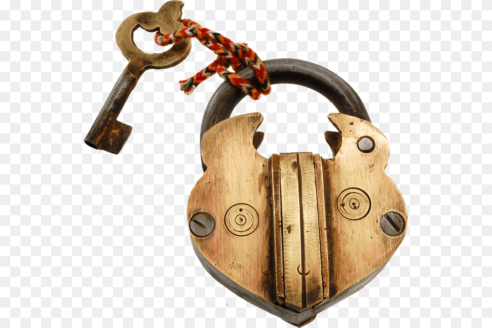 Brass Simple Hidden Key Hole Puzzle Lock Lock Free Png