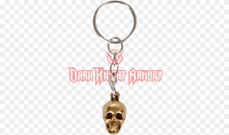 Brass Skull Keychain Gold Rapier, Accessories, Jewelry, Necklace Png